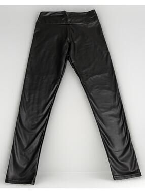 NWT Womens Faux Black Leather Leggings Size Medium